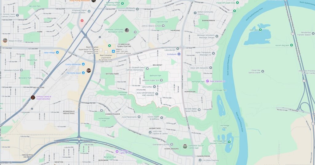belmont edmonton ab google maps featured
