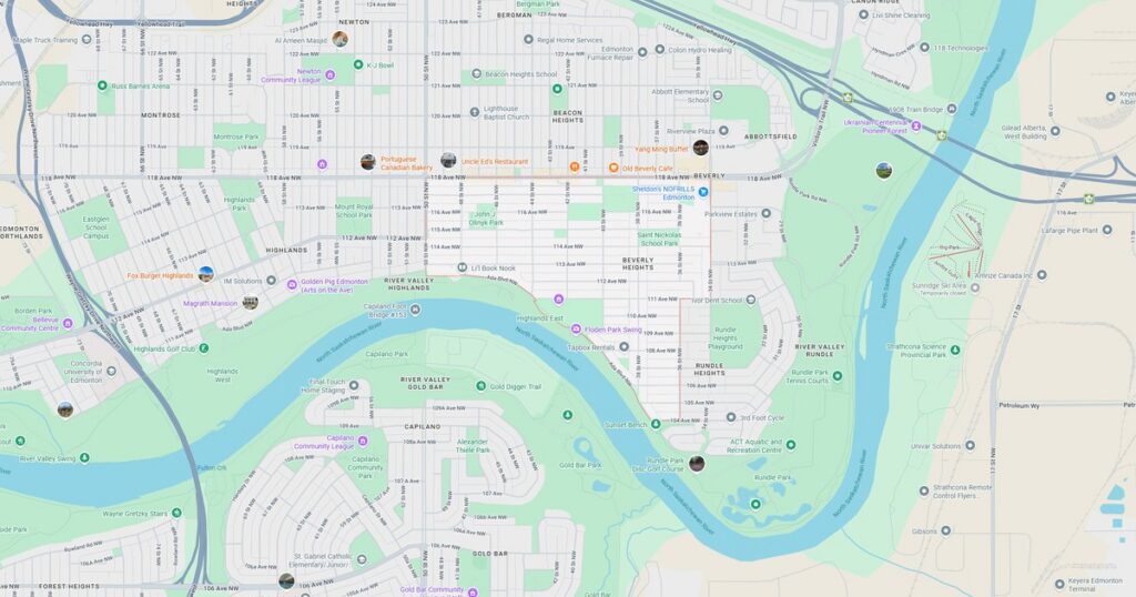 beverly heights edmonton ab google maps featured