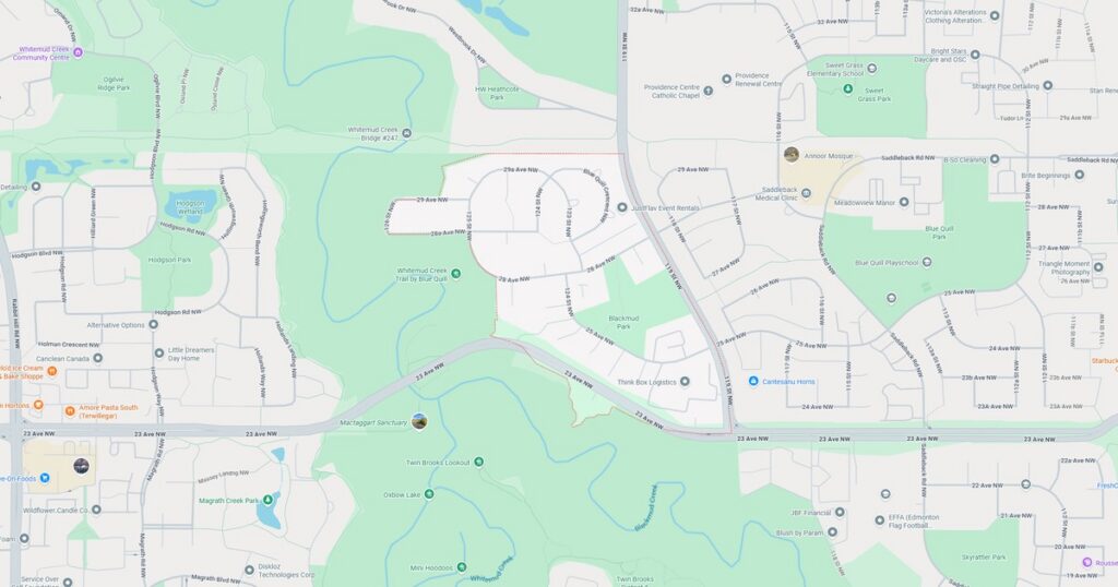 blue quill estates edmonton ab maps featured