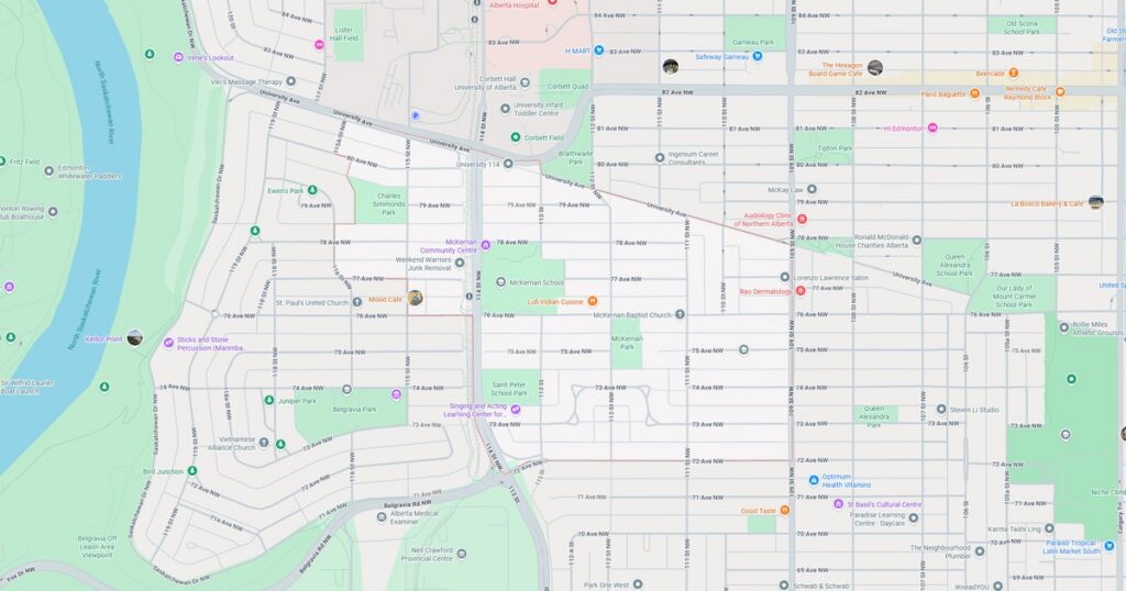 mckernan edmonton ab google maps featured