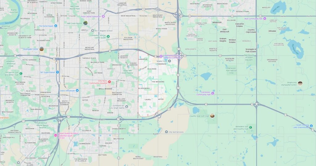 the meadows edmonton ab google maps featured