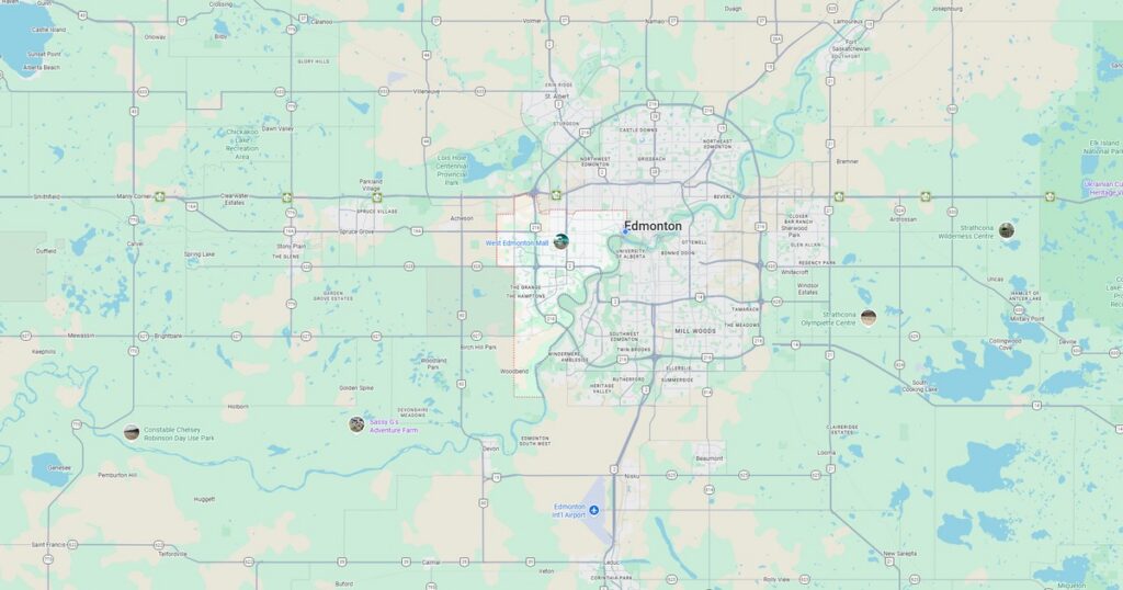 west edmonton ab google maps featured